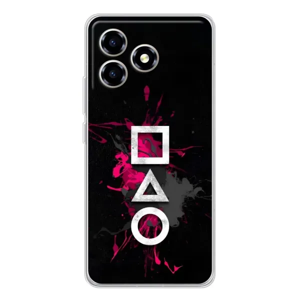 Чехол с принтом «Символы Игра кальмара» для ZTE Blade A36 Чехол с принтом «Символы Игра кальмара» для ZTE Blade A36