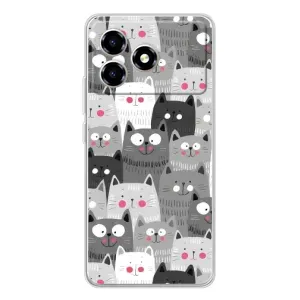 Чохли з Котиками для ZTE Blade A36 (VPrint) (Мальовані котики)