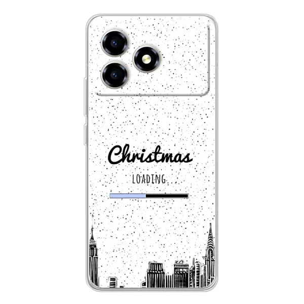 Чехол с принтом «Рождество загружается» для ZTE Blade A36