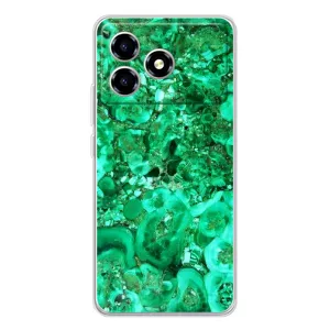 Мраморний чехол на ZTE Blade A36 (VPrint) (Салатовий Мрамор)