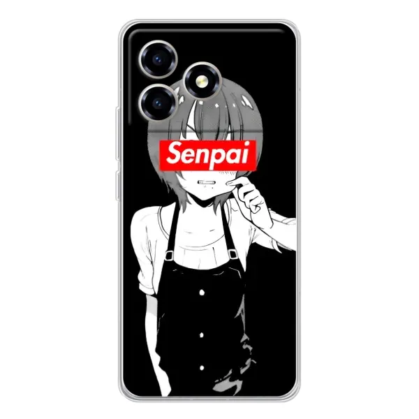 Чехол с принтом «Senpai» для ZTE Blade A36 Чехол с принтом «Senpai» для ZTE Blade A36