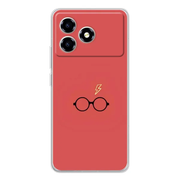 Чехол с принтом «шрам и очки» для ZTE Blade A36