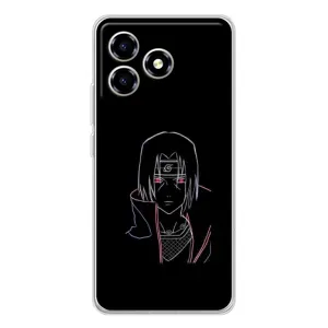Чехлы на тему: Итачи Учиха для ZTE Blade A36 (AlphaPrint) (силуэт Итачи)