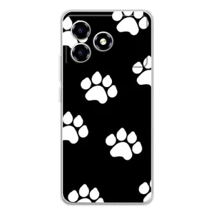 Чехлы с собаками для ZTE Blade A36 (VPrint) (Следы собаки)