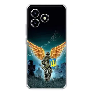 Чехлы с картинкой ЗСУ для ZTE Blade A36 (AlphaPrint) (Солдат ЗСУ)