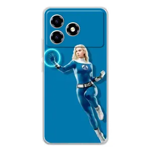 Чохол з принтом Фантастична четвірка для ZTE Blade A36 (Сью Сторм політ)