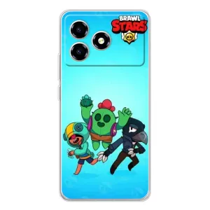 Чехлы Brawl Stars для ZTE Blade A36 (AlphaPrint) (Трио героев)