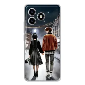 Чехол с дизайном Венздей 2 на ZTE Blade A36 (Уэнздей и Тайлер)