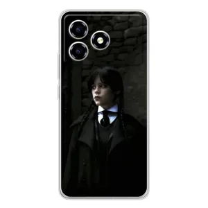 Чехол с дизайном Венздей 2 на ZTE Blade A36 (Темный стиль Уэнздей)