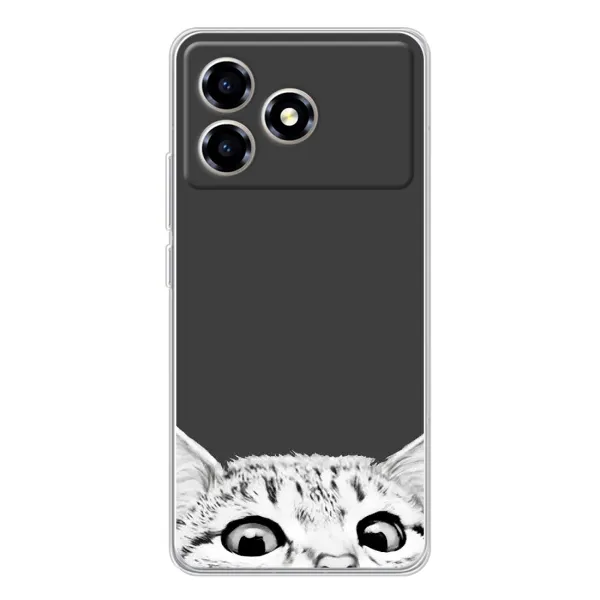 Чехол с принтом «Выглядывает кот» для ZTE Blade A36 Чехол с принтом «Выглядывает кот» для ZTE Blade A36