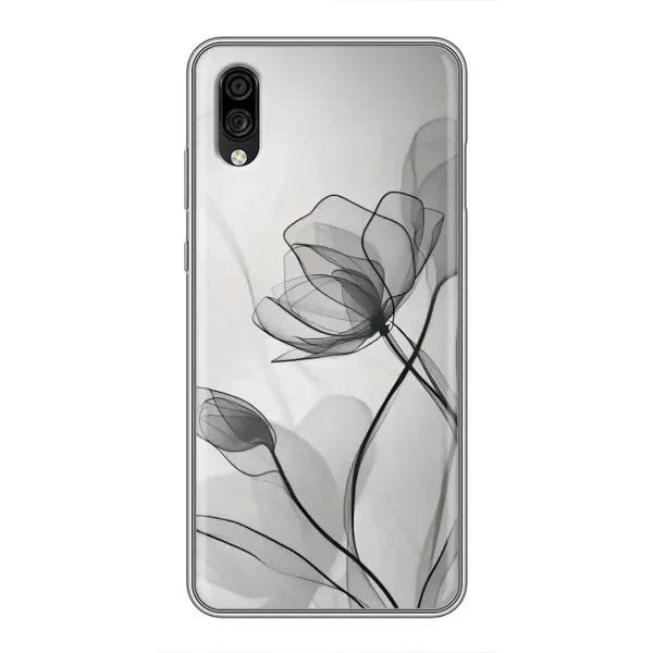 Чохол з принтом «Чорні квіти» для ZTE Blade A5 (2020) Чохол з принтом «Чорні квіти» для ZTE Blade A5 (2020)