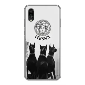 Чехлы VERSACE для ЗТЕ Блейд А5 2020 (PREMIUMPrint) (Доберман Версаче)