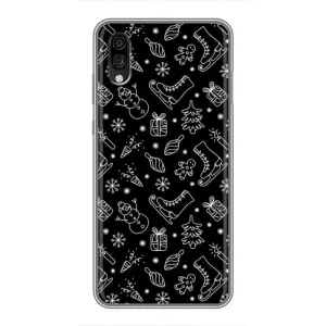 Новогодние, Праздничные Чехлы для ZTE Blade A5 (2020) - 2024 год (Новогодний фон)