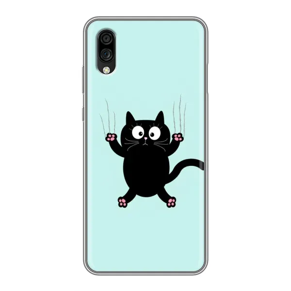 Чохол з принтом «Падаючий кіт» для ZTE Blade A5 (2020)