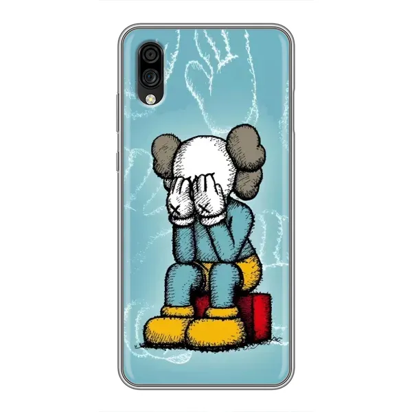 Чехол с принтом «Плач Bearbrick» для ZTE Blade A5 (2020)