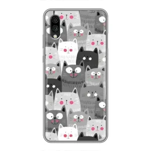 Чехлы с Котиками для ZTE Blade A5 (2020) (VPrint) (Рисованные котики)