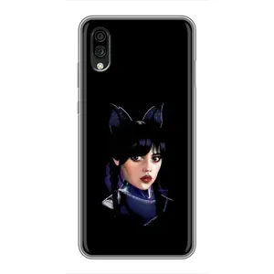 Чехлы Венсдей на ZTE Blade A5 (2020) Уэнсдей (AlphaPrint) (серьезная Уэнздей)