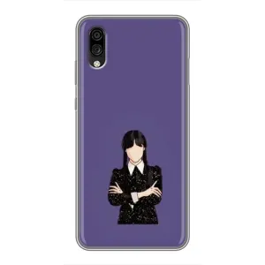 Чехлы Венсдей на ZTE Blade A5 (2020) Уэнсдей (AlphaPrint) (Уэнздей в черном)