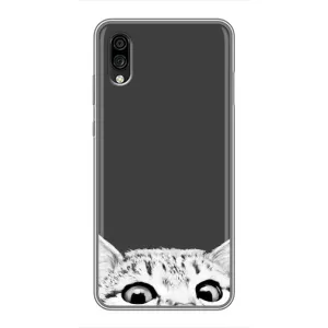 Чехол на ЗТЕ Блейд А5 2020 с Котами (VPrint) (Выглядывает кот)