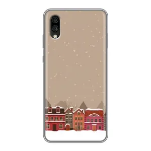 Новогодние, Праздничные Чехлы для ZTE Blade A5 (2020) - 2024 год (Зимний город)