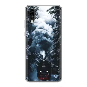 Новогодние, Праздничные Чехлы для ZTE Blade A5 (2020) - 2024 год (Зимний поезд)