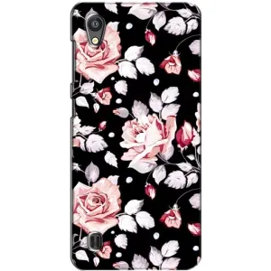 Чохли з квітами для ZTE Blade A5 (VPrint) (Квіти на чорному)