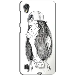 Чохол з друком для ZTE Blade A5 - (Мода) (AlphaPrint) (Фото дівчини)