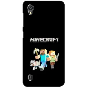 Чохол Майнкрафт на ZTE Blade A5 (AlphaPrint) Minecraft (герої Minecraft)