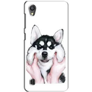 Чохол з Хаскі ZTE Blade A5 - (AlphaPrint) (Хаскі улибака)