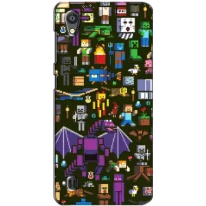 Чохол Майнкрафт на ZTE Blade A5 (AlphaPrint) Minecraft (Колаж Майнкрафт)