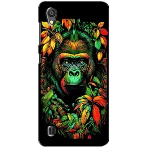 Чохол з Мавпами ZTE Blade A5 - (AlphaPrint) (Мавпа в квітах)