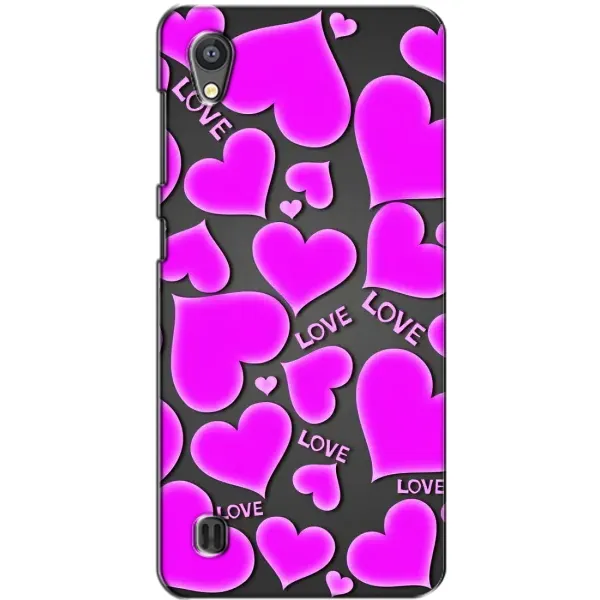 Чехол с принтом «Pink hearts» для ZTE Blade A5 Чехол с принтом «Pink hearts» для ZTE Blade A5
