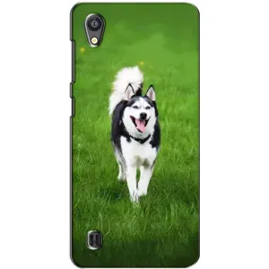 Чохол з Хаскі ZTE Blade A5 - (AlphaPrint) (Радісний Хаскі)