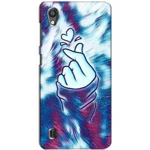 Чохол з принтом для ZTE Blade A5 (AlphaPrint - Знак сердечка) (Радужне серце)