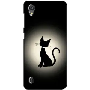 Чохол з принтом для ZTE Blade A5 (AlphaPrint) Модні коти (Силует котика)
