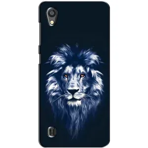 Чохол з картинкою ЛЕВ для ZTE Blade A5 (VPrint) (Синій Лев)