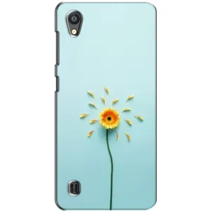Чохли з квітами для ZTE Blade A5 (VPrint) (Жовта квітка)