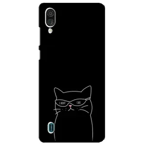 Чехол с рисунком кот на ZTE Blade A51 Lite (Равнодушный кот)