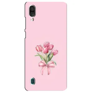 Чехол с розовым рисунком для ZTE Blade A51 Lite (Букет цветов)