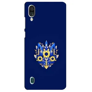 Чехлы для ZTE Blade A51 Lite  Укр. Символика (AlphaPrint) (Цветочный Герб)