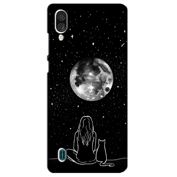 Чехол с принтом «Девушка с котом» для ZTE Blade A51 Lite