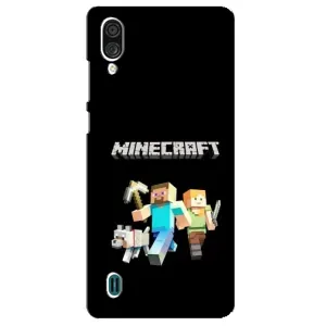 Чехол Майнкрафт на ZTE Blade A51 Lite (AlphaPrint) Minecraft (герои Minecraft)