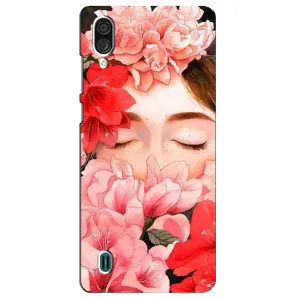 Чехлы (ART) Цветы на ZTE Blade A51 Lite (VPrint) (Глаза в цветах)