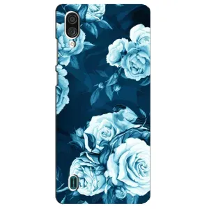 Чехлы (ART) Цветы на ZTE Blade A51 Lite (VPrint) (Голубые Бутоны)