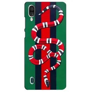 Чехлы ГУЧЧИ для ЗТЕ Блейд А51 Лайт (AlphaPrint) (Gucci змия)