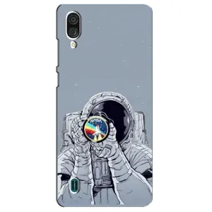Чехол NASA для ZTE Blade A51 Lite (AlphaPrint) (Космонавт фото)
