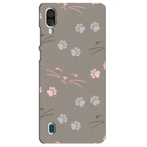 Чехол с рисунком кот на ZTE Blade A51 Lite (Лапы и усы)
