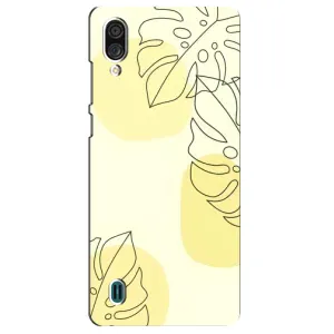 Силиконовый чехол с принтом в цветах на ZTE Blade A51 Lite
