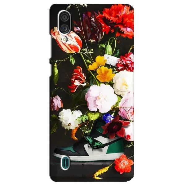 Чехол с принтом «Nike цветы» для ZTE Blade A51 Lite