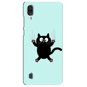 Чехол с принтом для ZTE Blade A51 Lite (AlphaPrint) Модные коты (Падающий кот)